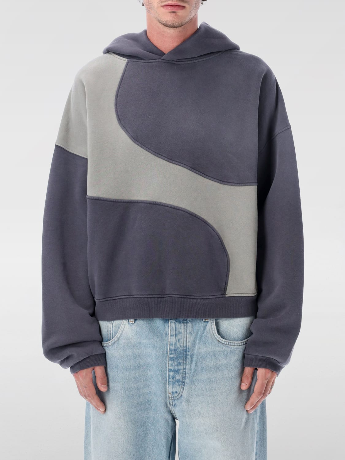 ERL SWEATSHIRT: Sweater men Erl, Grey - Img 1