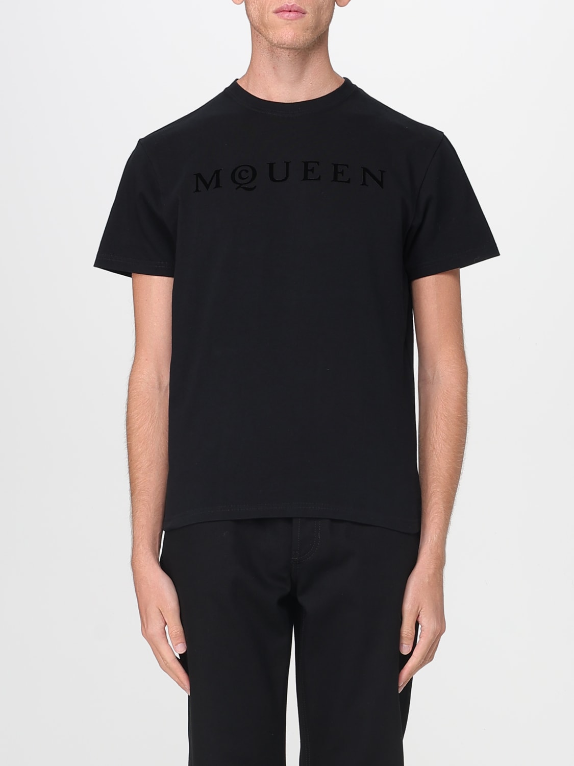 MCQUEEN T-SHIRT: T-shirt men McQueen, Black - Img 1