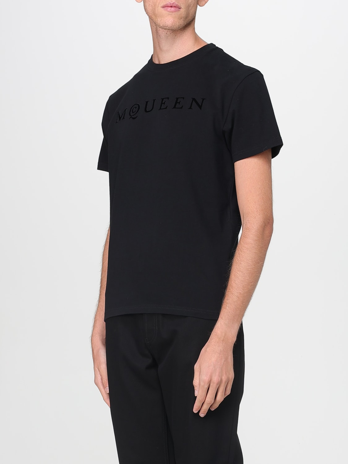 MCQUEEN T-SHIRT: T-shirt men McQueen, Black - Img 4