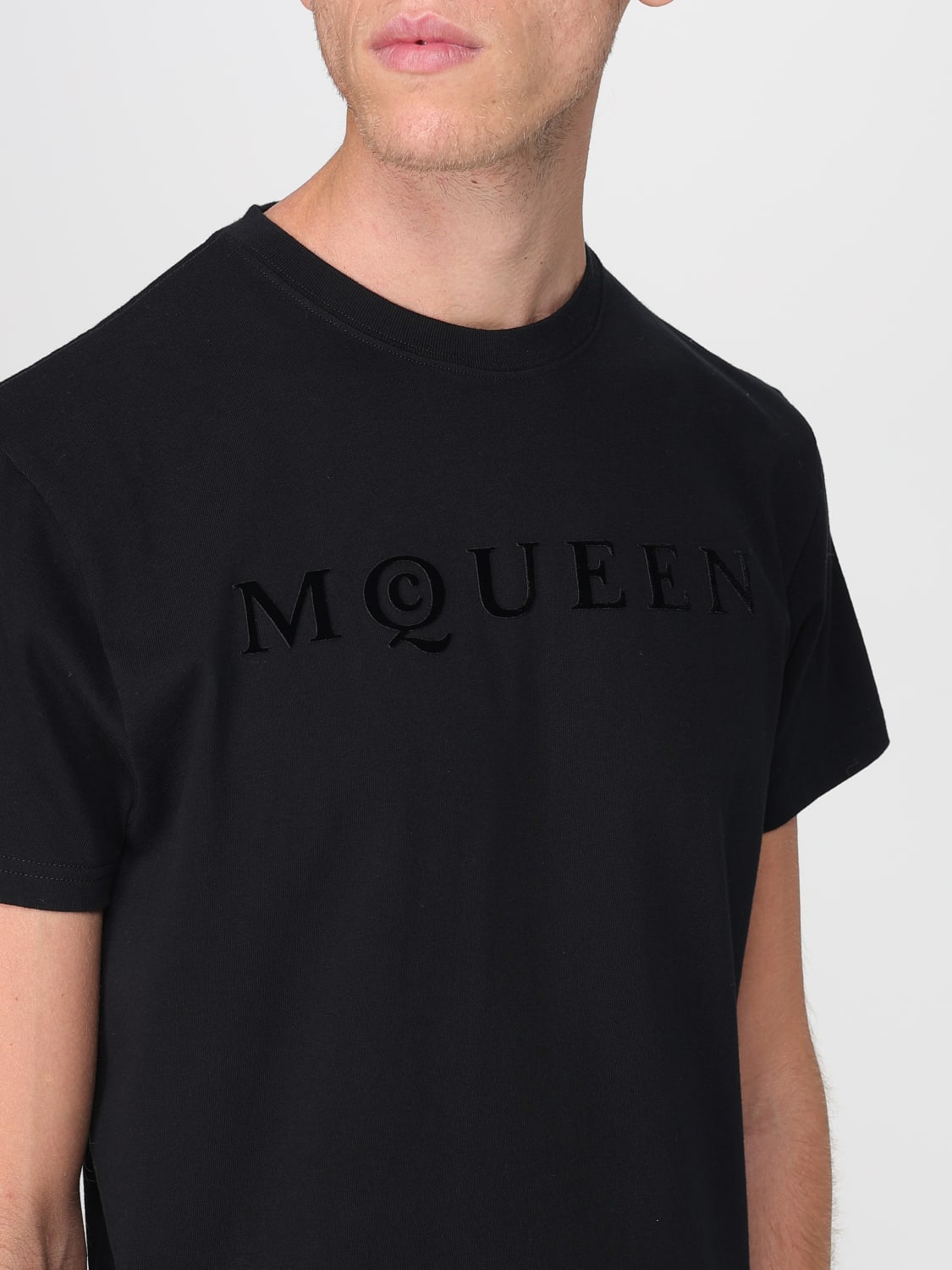 MCQUEEN T-SHIRT: T-shirt men McQueen, Black - Img 5
