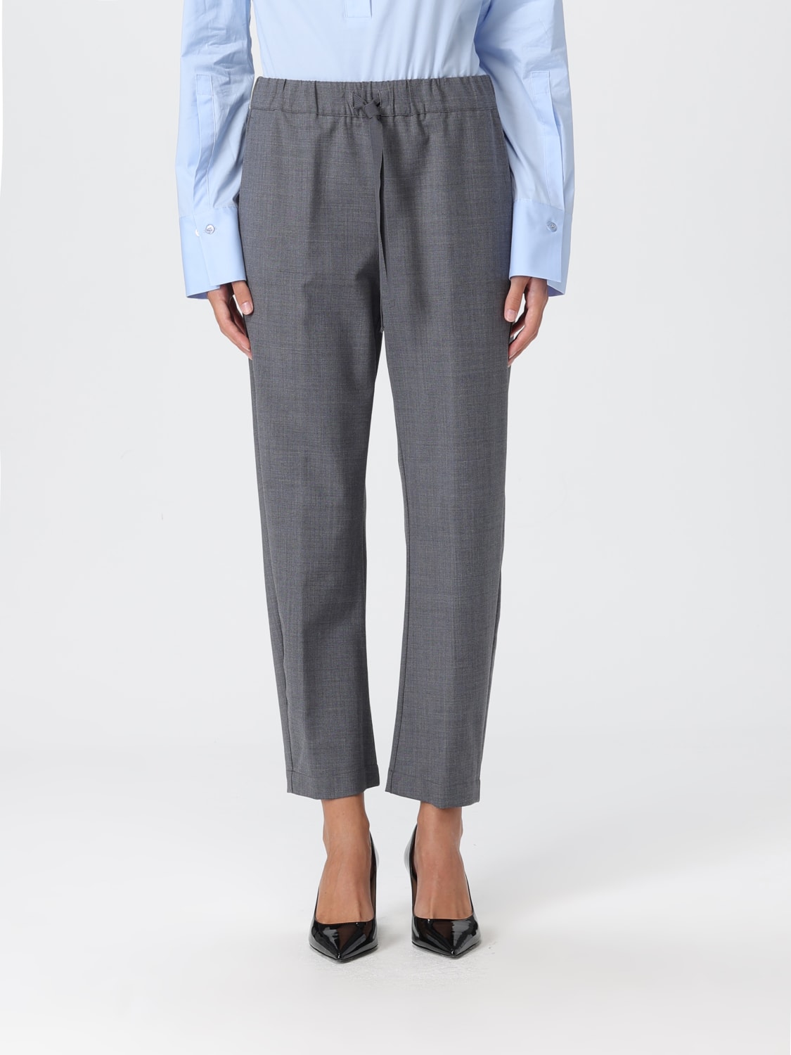 SEMICOUTURE PANTALONI: Pantalone Semicouture in misto lana , Grigio - Img 1