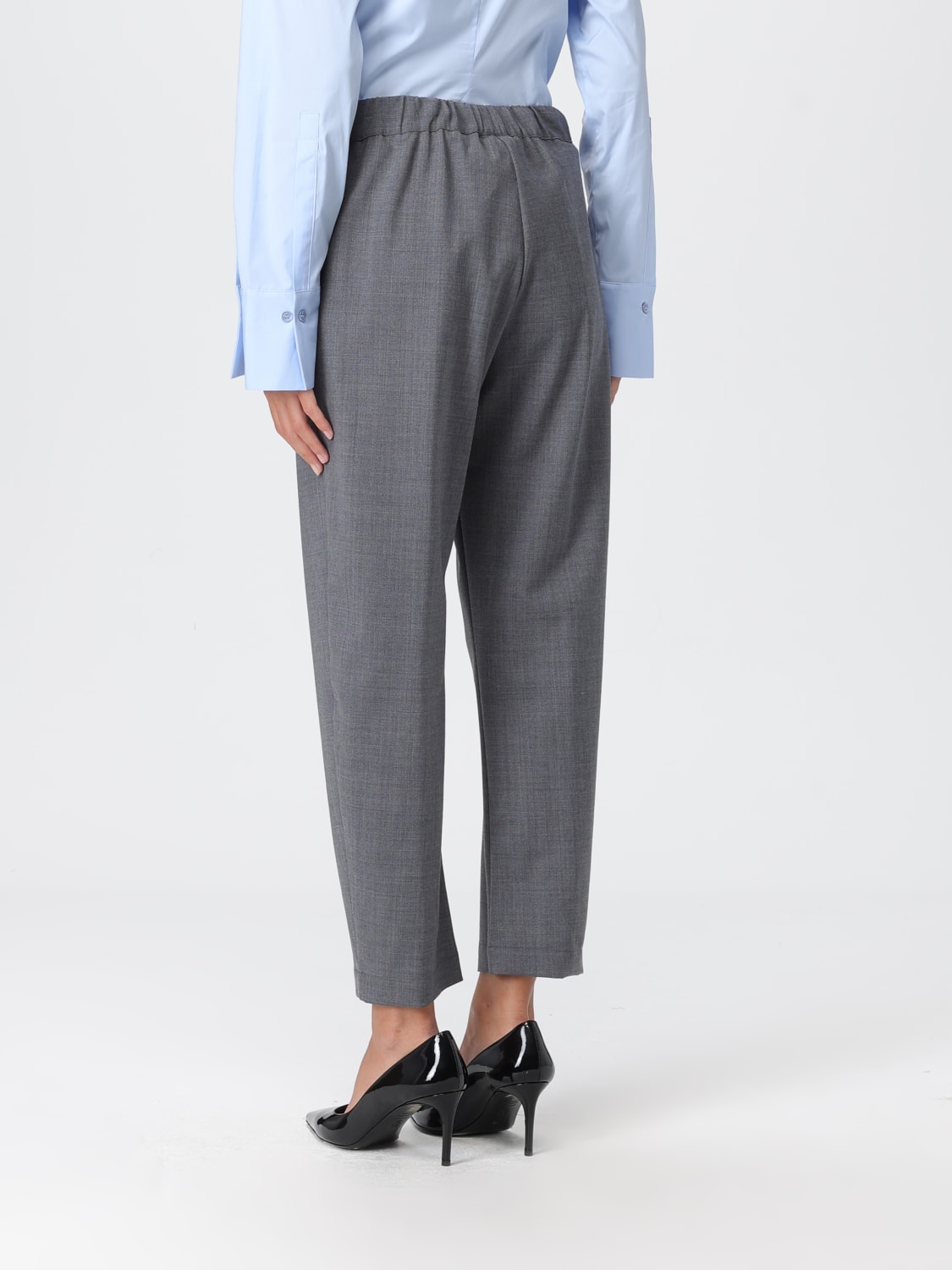 SEMICOUTURE PANTALONI: Pantalone Semicouture in misto lana , Grigio - Img 3