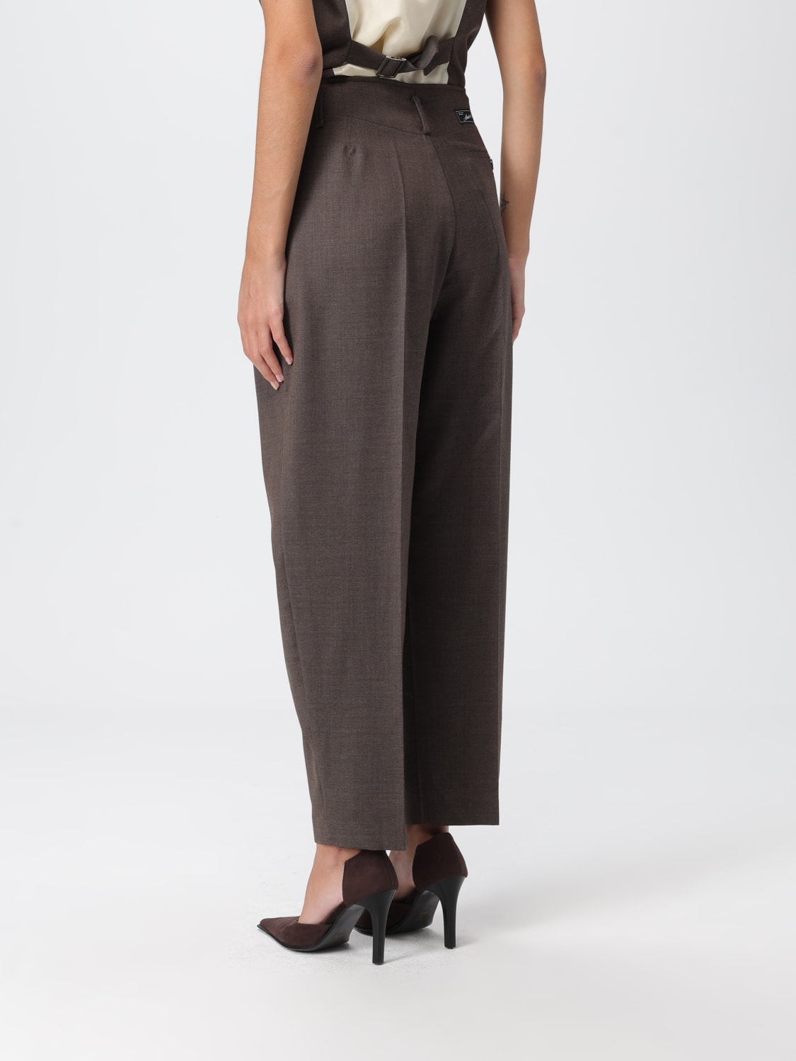 ERIKA CAVALLINI PANTS: Pants woman Erika Cavallini, Brown - Img 3