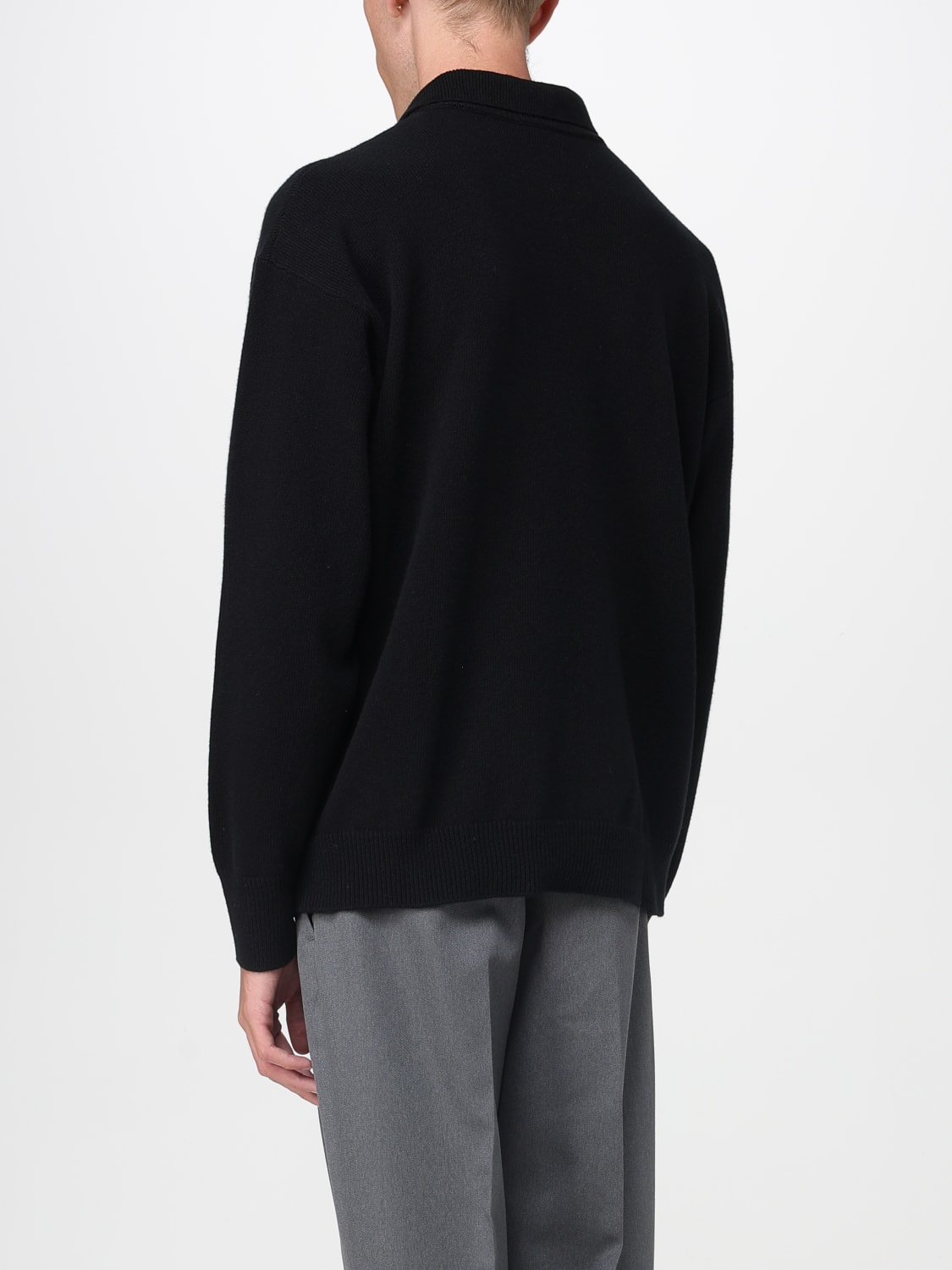 ROBERTO COLLINA POLO: Pullover herren Roberto Collina, Schwarz - Img 2