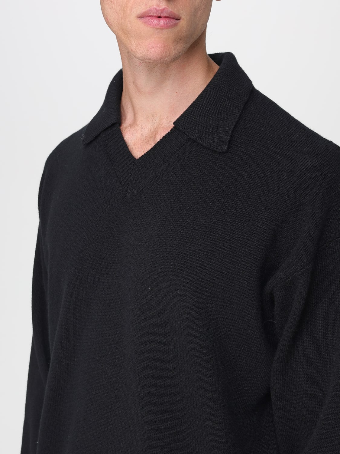 ROBERTO COLLINA POLO: Pullover herren Roberto Collina, Schwarz - Img 3