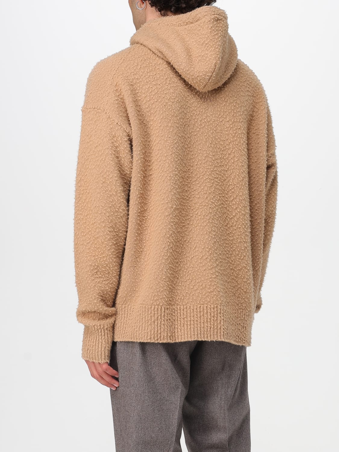 ROBERTO COLLINA SWEATSHIRT: Sweater men Roberto Collina, Camel - Img 2