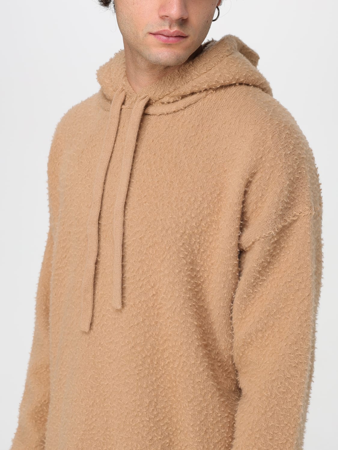 ROBERTO COLLINA SWEATSHIRT: Sweater men Roberto Collina, Camel - Img 3