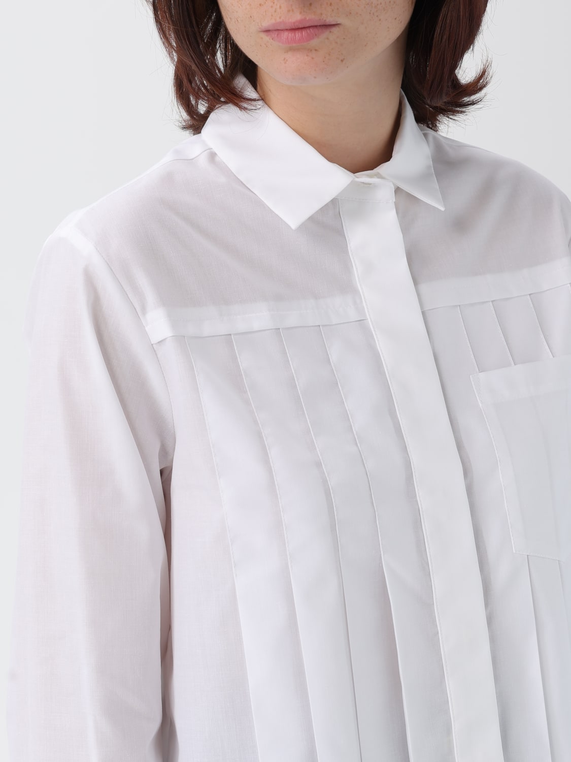 SEMICOUTURE CAMISA: Camisa mujer Semicouture, Blanco - Img 4