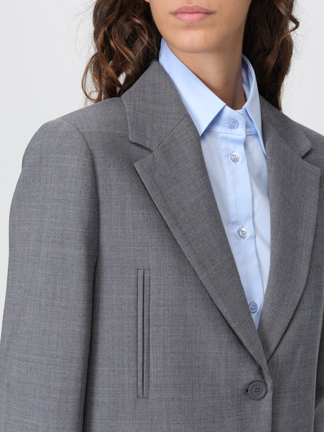 SEMICOUTURE CHAQUETA: Chaqueta mujer Semicouture, Gris - Img 5