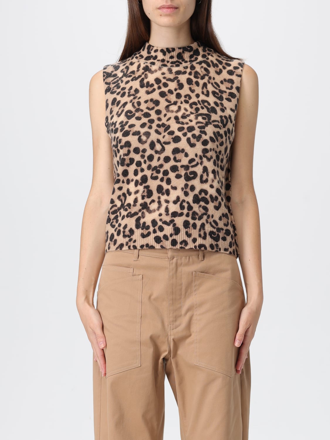 SEMICOUTURE TOP: Pull femme Semicouture, Naturel - Img 1