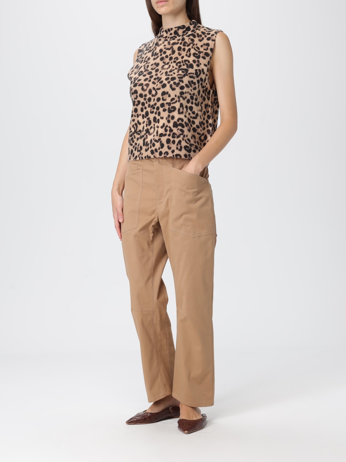 SEMICOUTURE TOP: Pull femme Semicouture, Naturel - Img 2