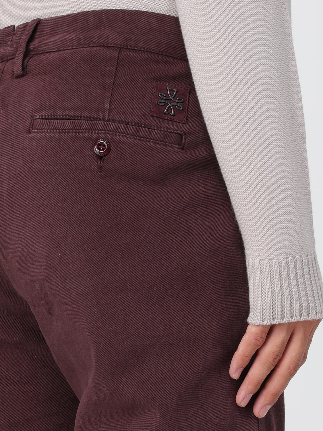 JACOB COHEN 裤子: 裤子 男士 Jacob Cohen, 米色 - Img 3