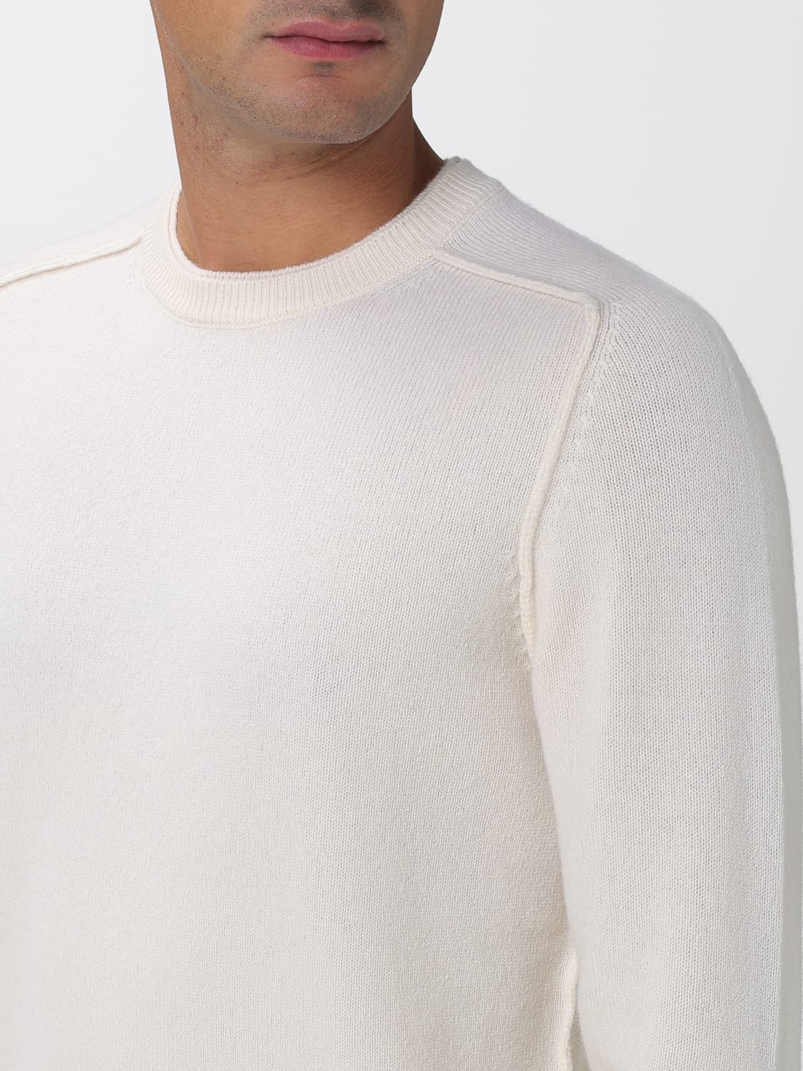 PAOLO PECORA SWEATER: Sweater men Paolo Pecora, Cream - Img 3