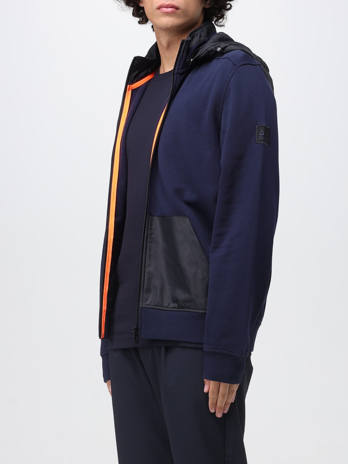 SUN68 SWEATSHIRT: Sweatshirt herren SUN68, Blau - Img 3