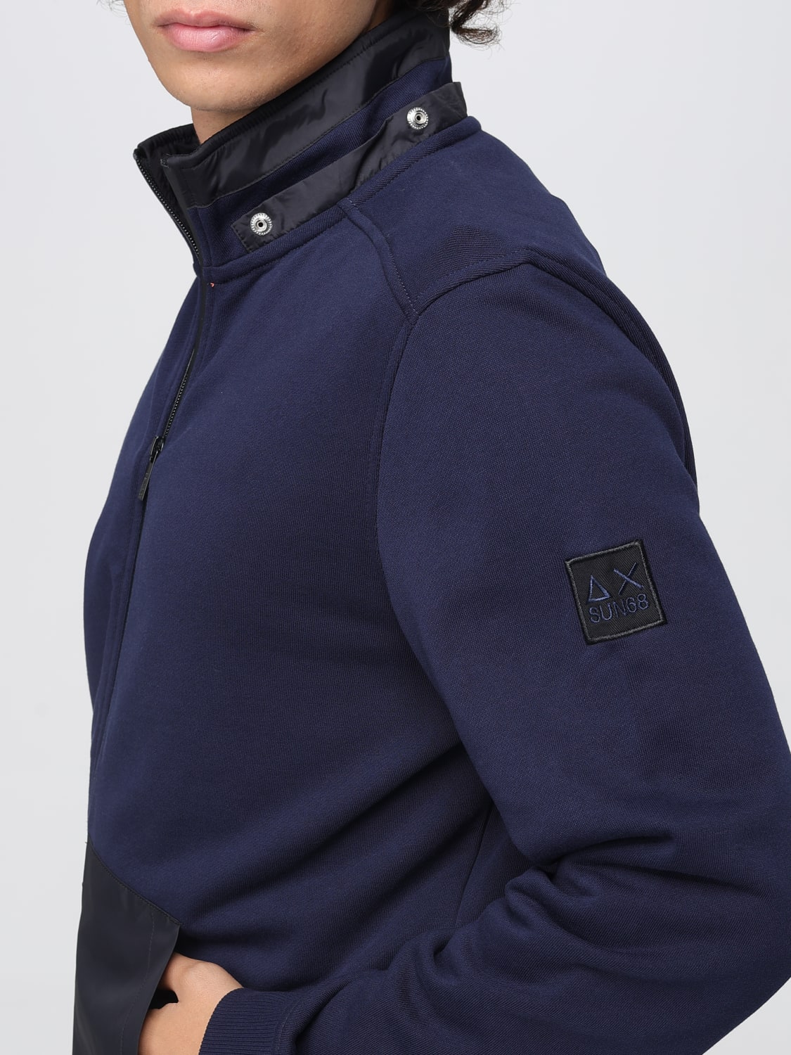 SUN68 SWEATSHIRT: Sweatshirt herren SUN68, Blau - Img 4