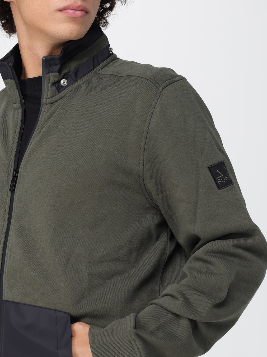 SUN68 SWEATSHIRT: Sweatshirt men SUN68, Military - Img 4