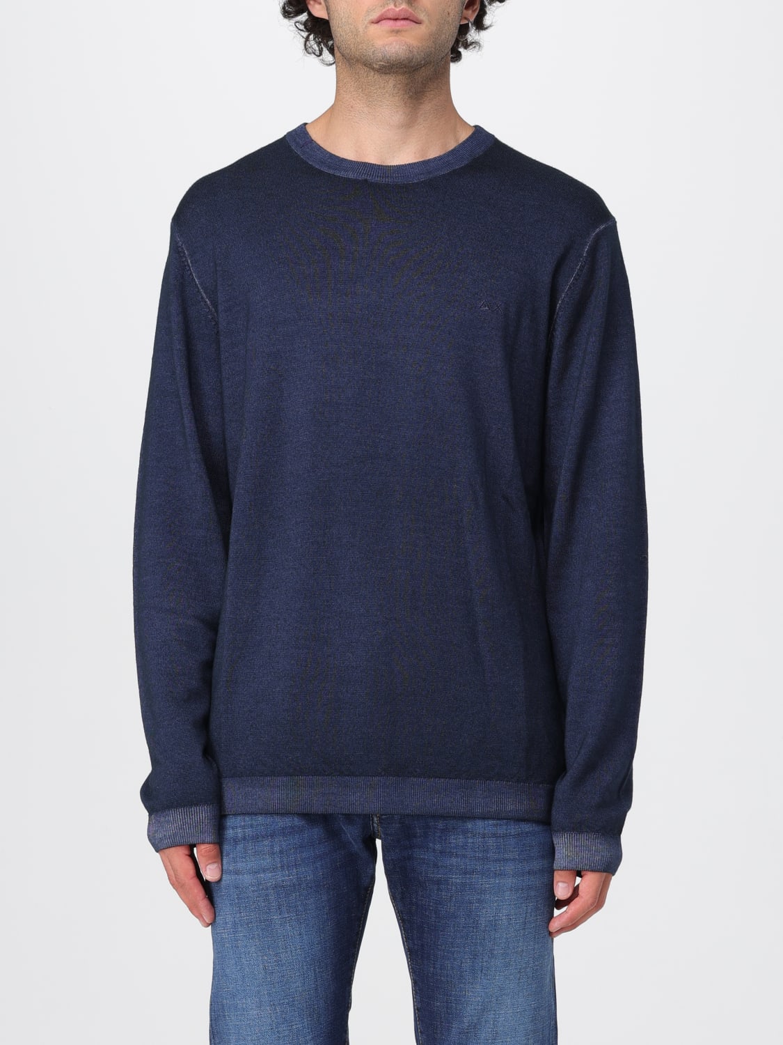 SUN68 MAGLIA: Pullover basic SUN68 , Blue - Img 1