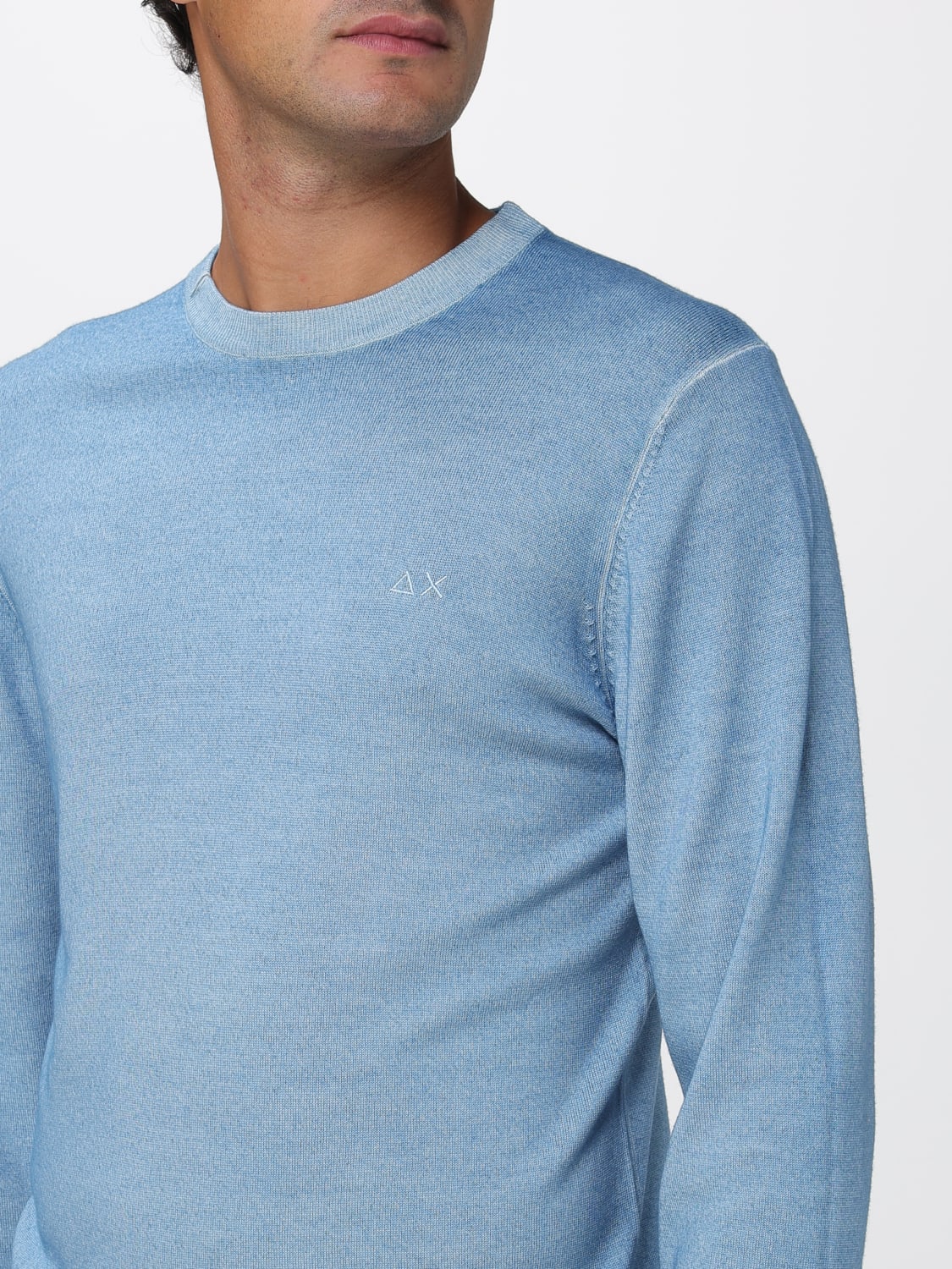 SUN68 JERSEY: Jersey hombre SUN68, Azul Claro - Img 3