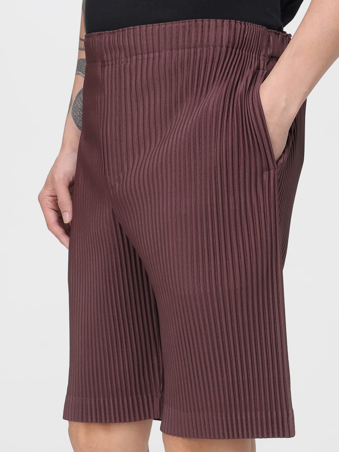 HOMME PLISSE' ISSEY MIYAKE SHORTS: Short men Homme Plisse' Issey Miyake, Brown - Img 3