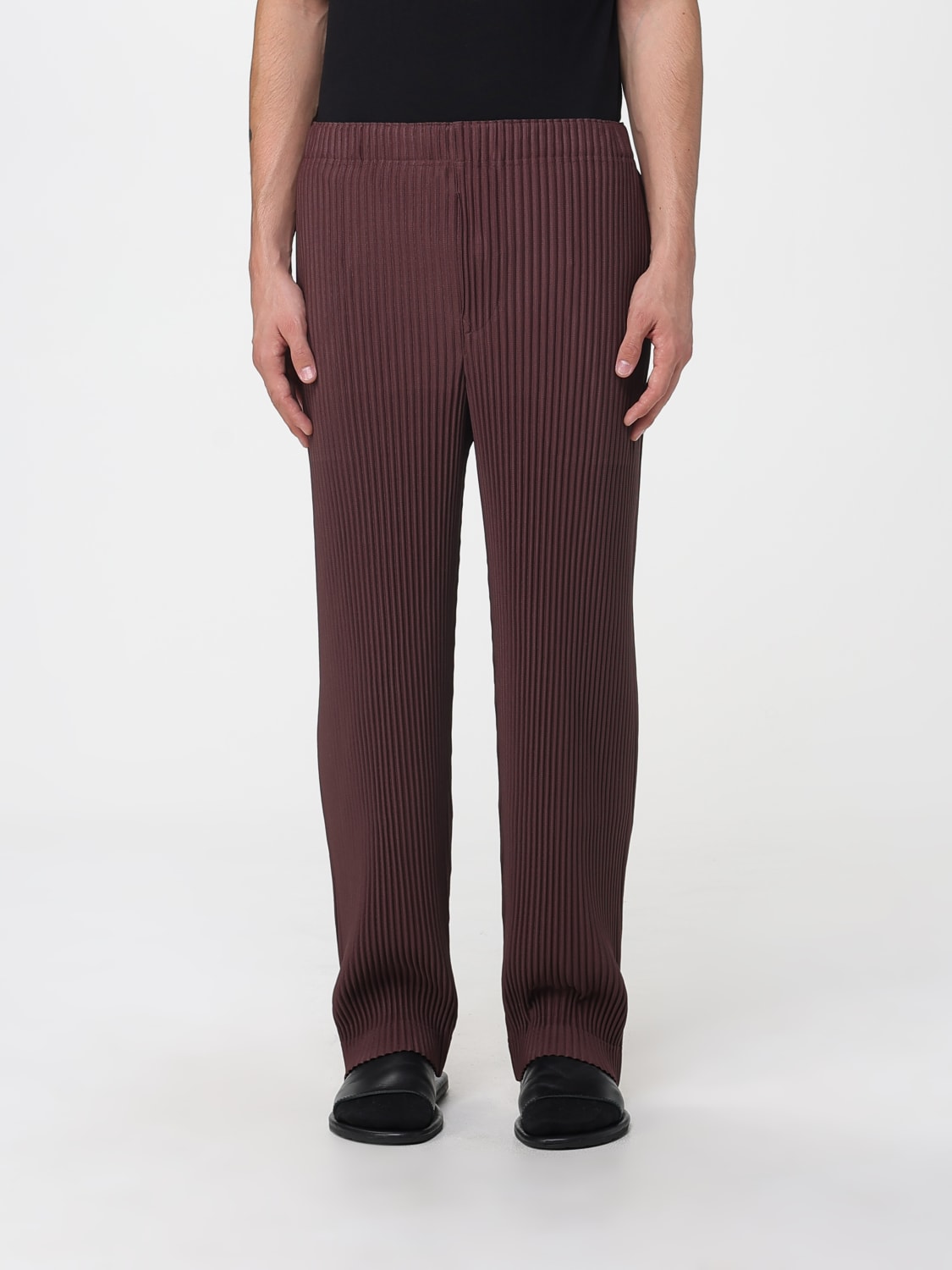 HOMME PLISSE' ISSEY MIYAKE PANTS: Pants men Homme Plisse' Issey Miyake, Brown - Img 1