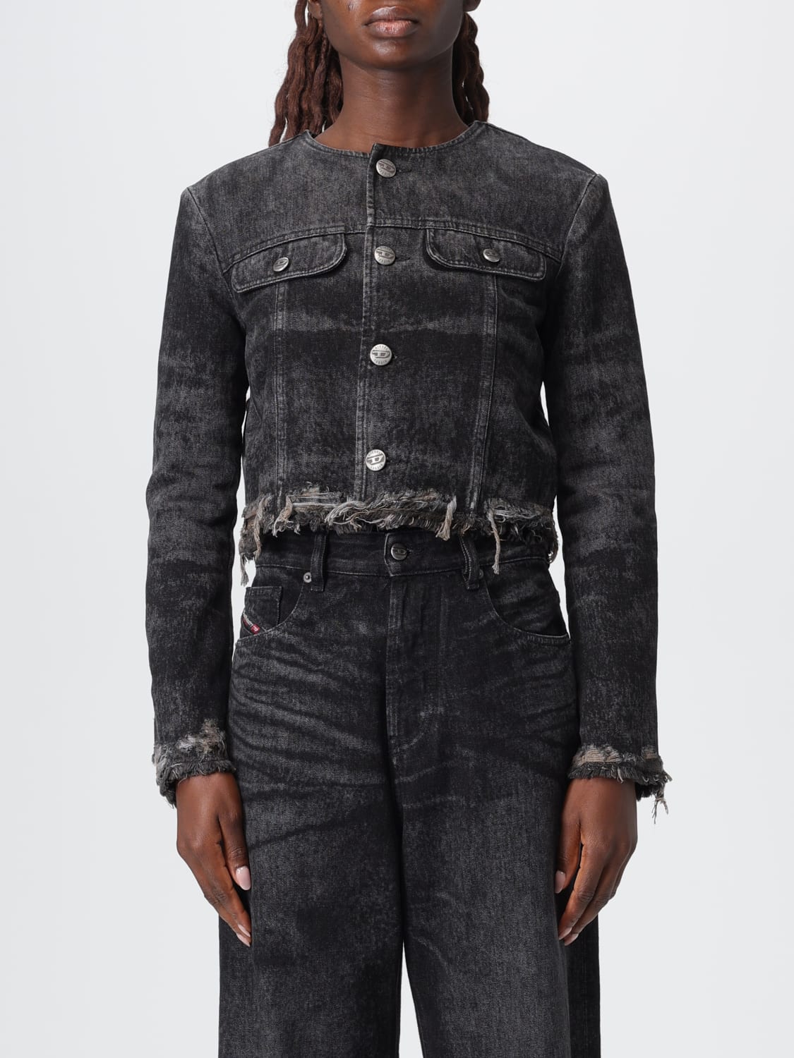 DIESEL JACKET: Jacket woman Diesel, Beige - Img 1