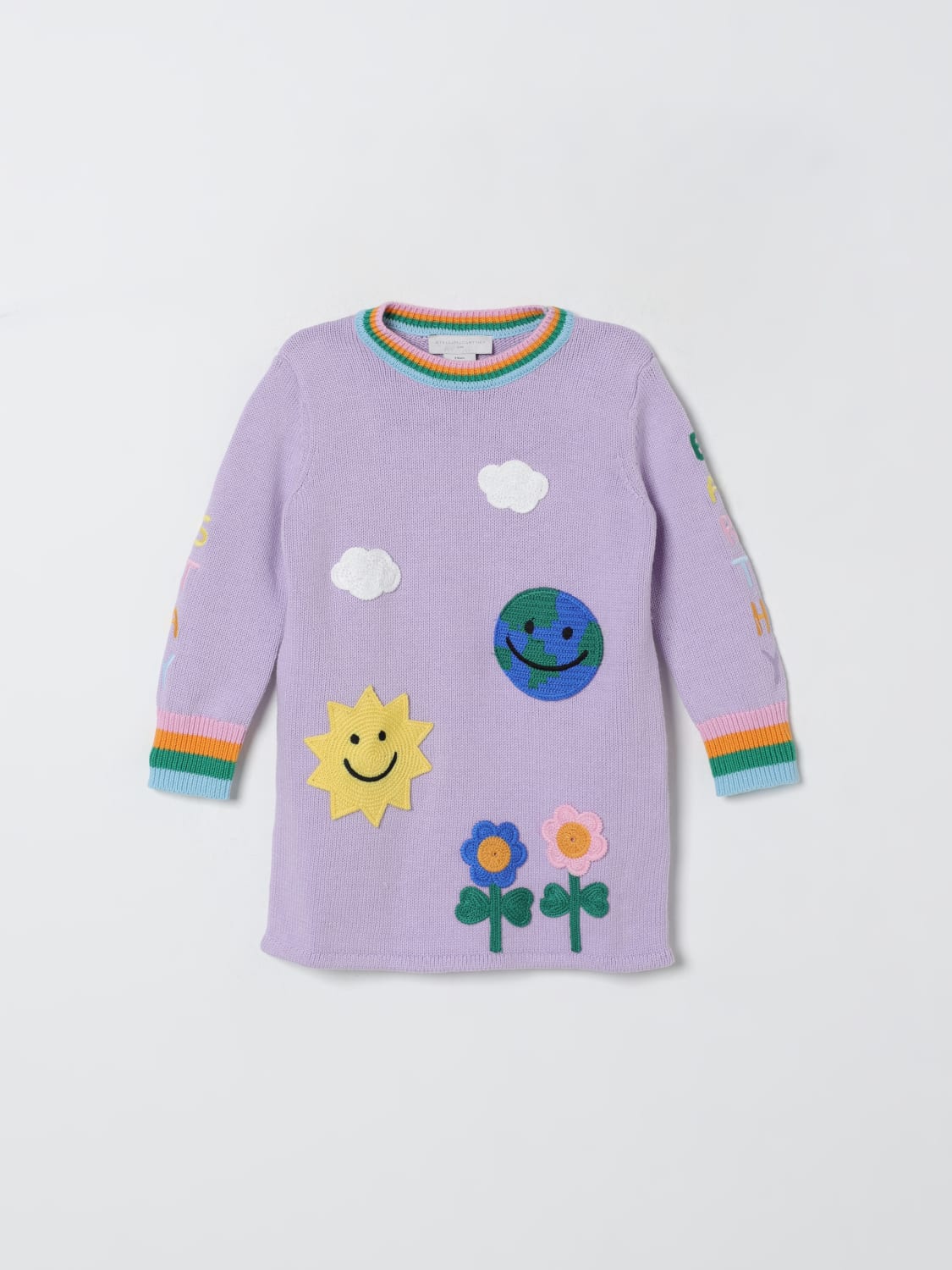 STELLA MCCARTNEY KIDS ABITO: Abito con ricami Stella McCartney Kids, Lilla - Img 1