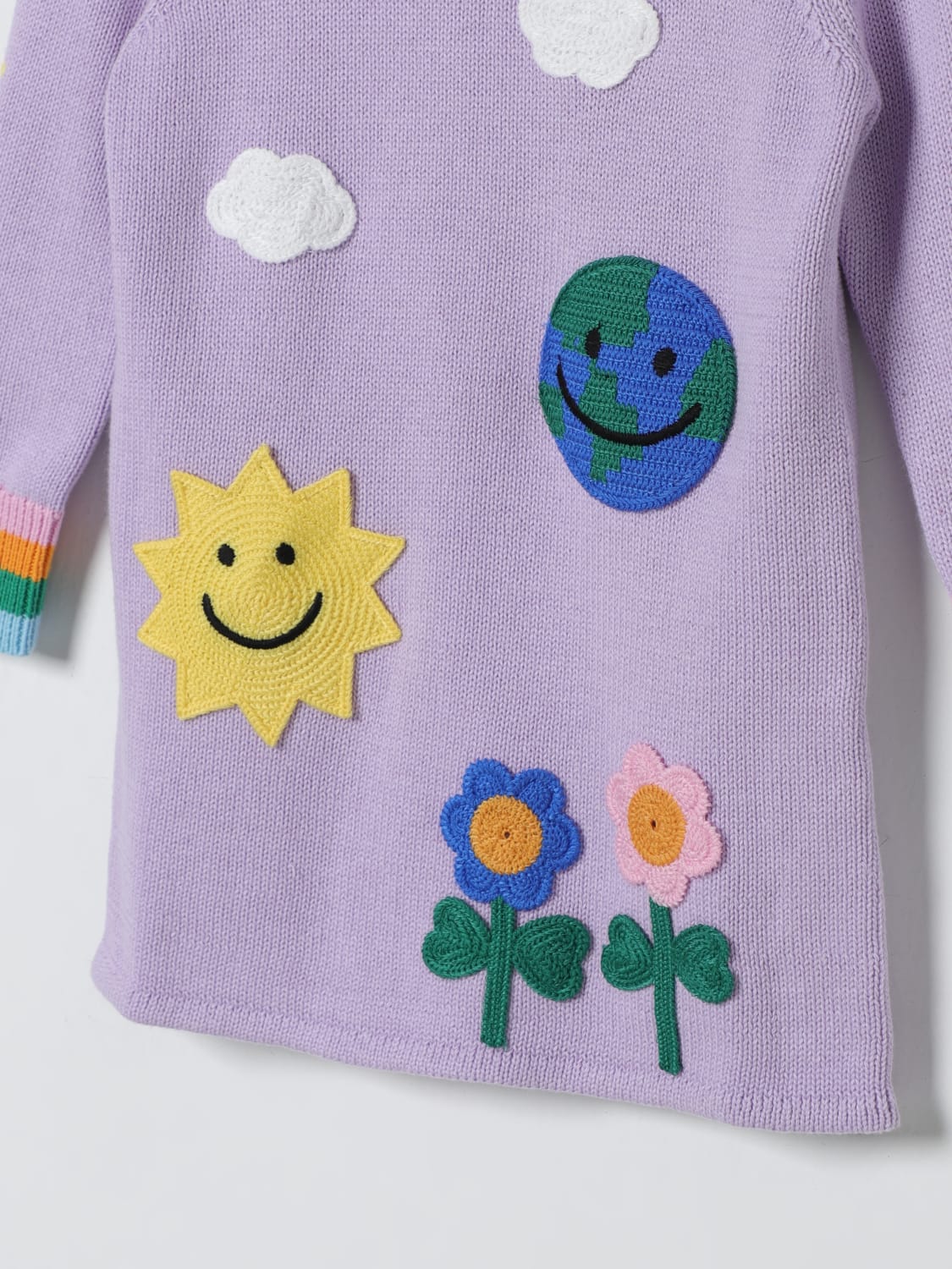STELLA MCCARTNEY KIDS ABITO: Abito con ricami Stella McCartney Kids, Lilla - Img 3