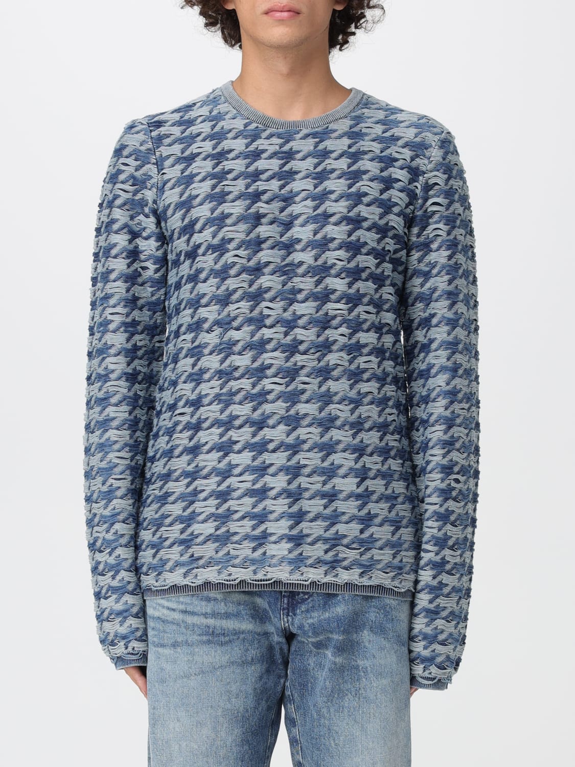 DIESEL SWEATER: Sweater men Diesel, Blue - Img 1