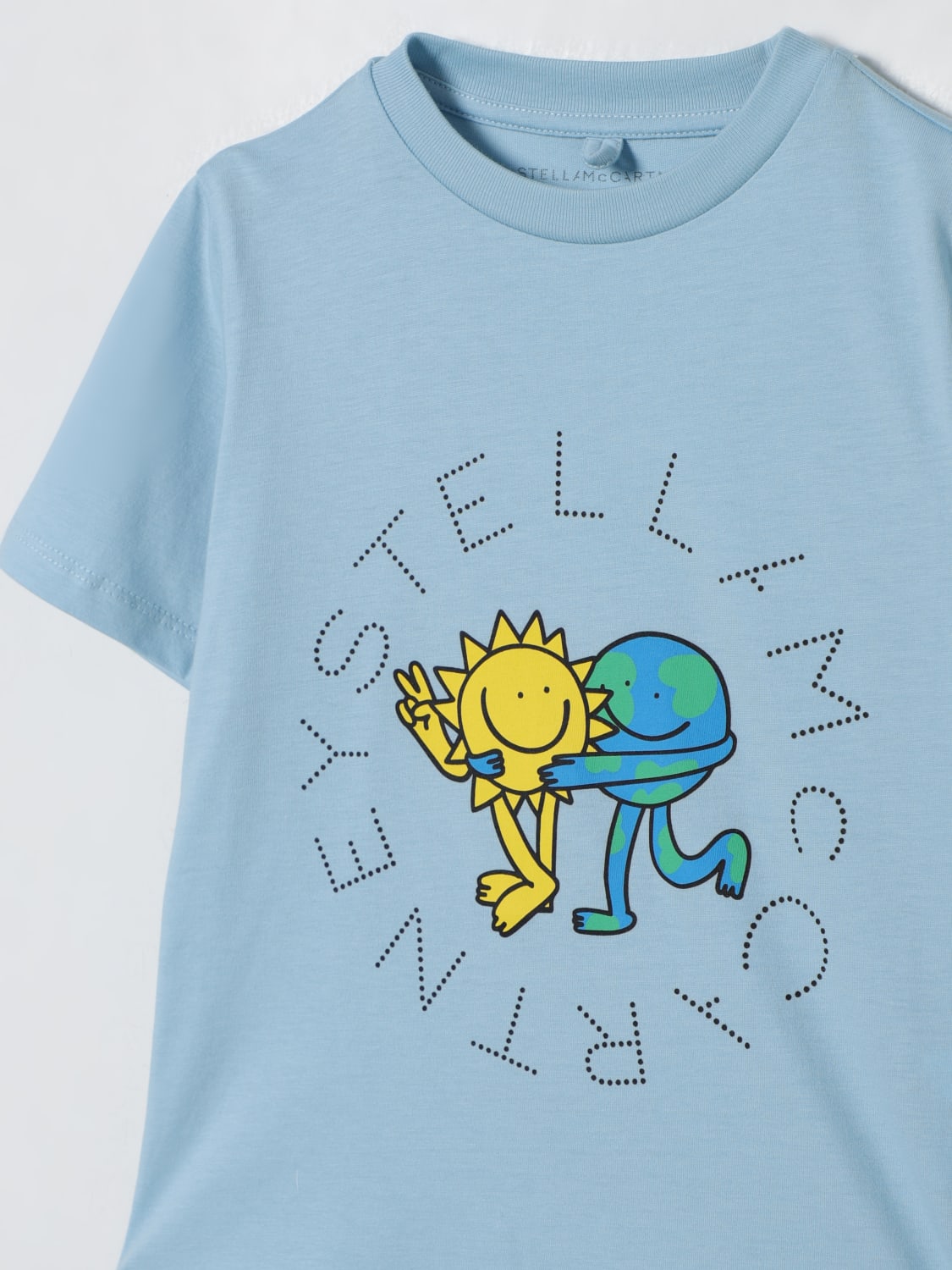 STELLA MCCARTNEY KIDS T-SHIRT: Polo shirt kids Stella McCartney Kids, Blue - Img 3
