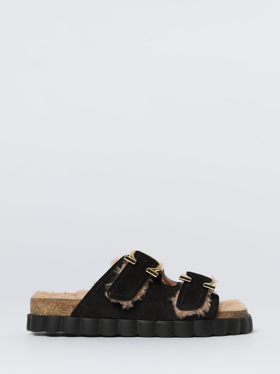 FERRAGAMO HEELED SANDAL: Flat sandals woman Ferragamo, Black - Img 1