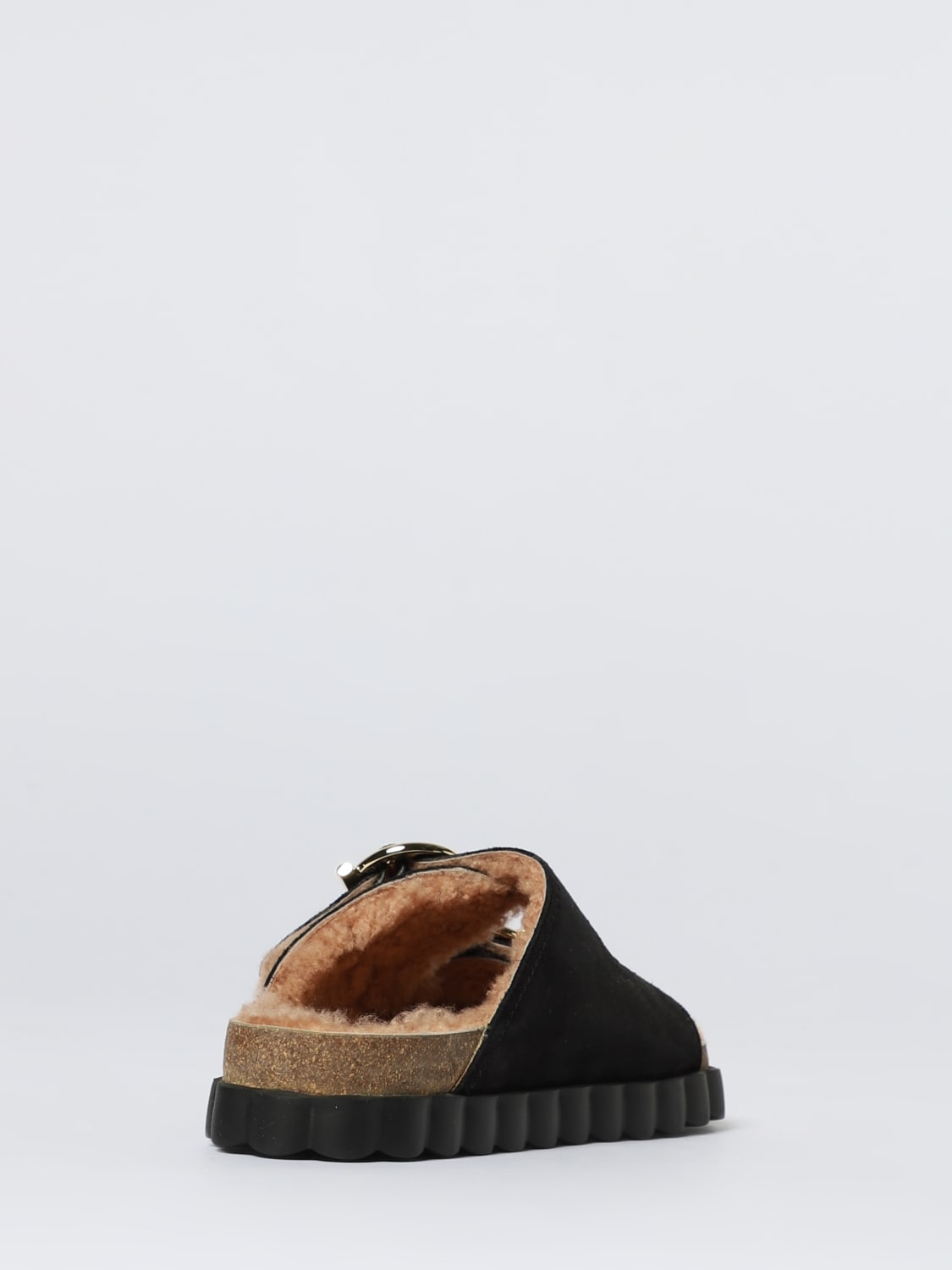 FERRAGAMO HEELED SANDAL: Flat sandals woman Ferragamo, Black - Img 3