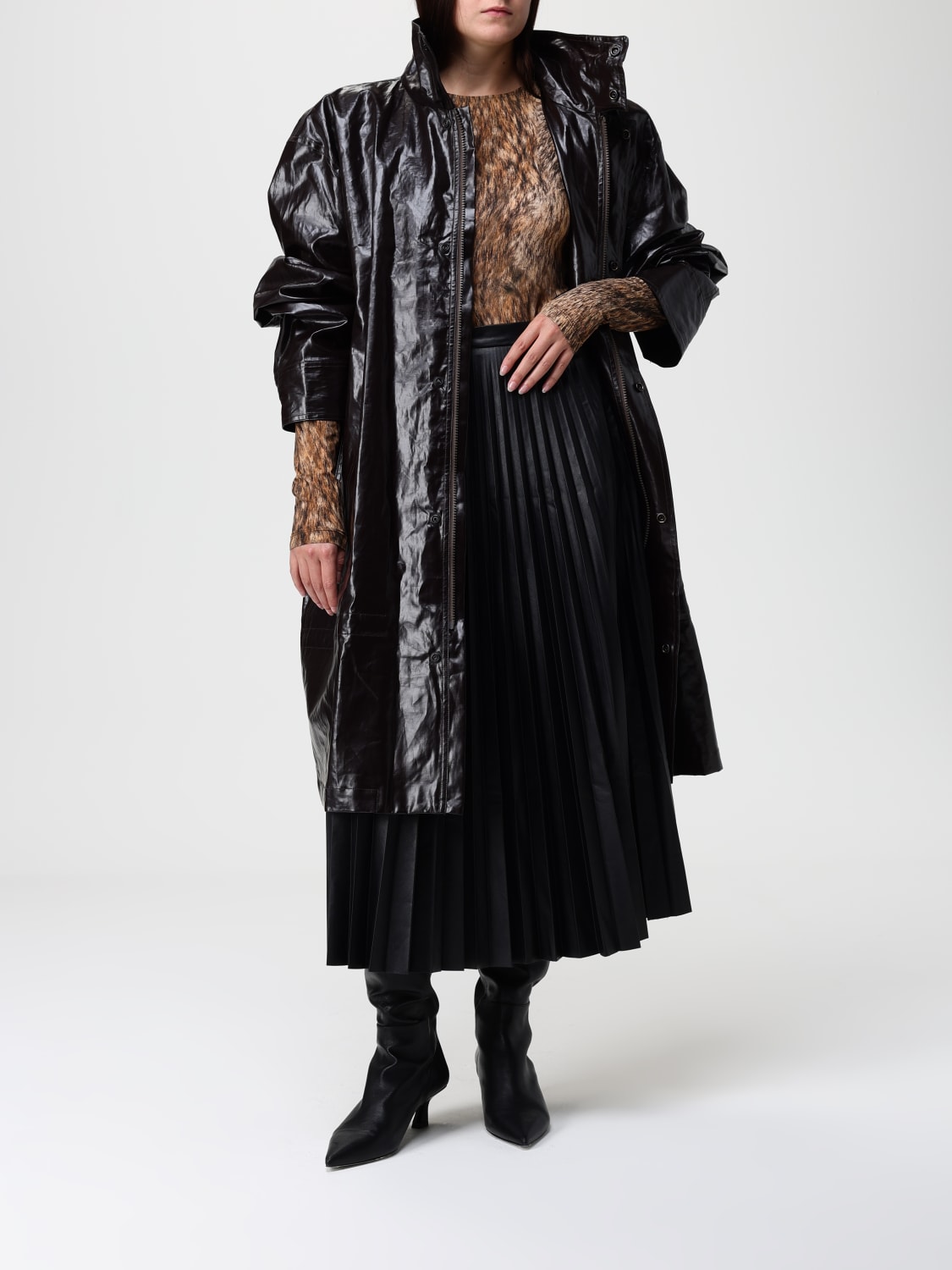 MM6 MAISON MARGIELA TOP: Bodysuit woman Mm6 Maison Margiela, Brown - Img 6