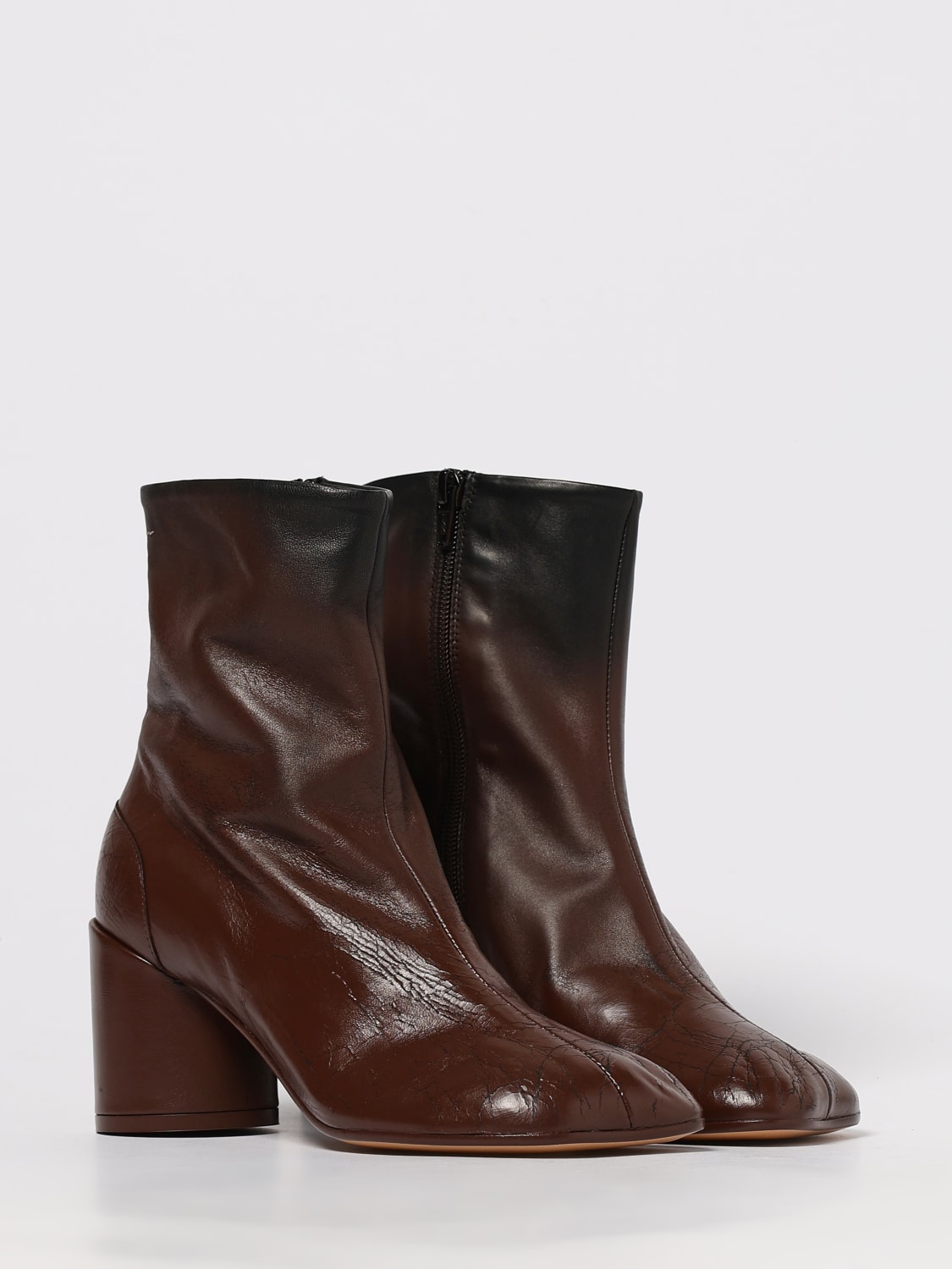 MM6 MAISON MARGIELA STIEFEL: Flache stiefeletten damen Mm6 Maison Margiela, Schwarz - Img 2