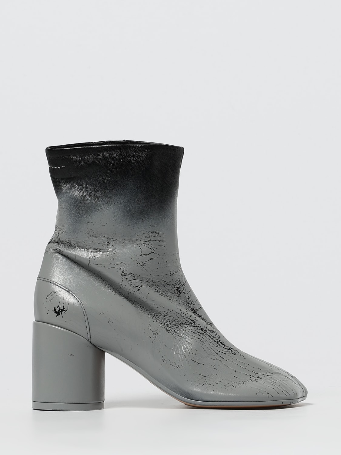 MM6 MAISON MARGIELA BOOTS: Flat ankle boots woman Mm6 Maison Margiela, Grey - Img 1