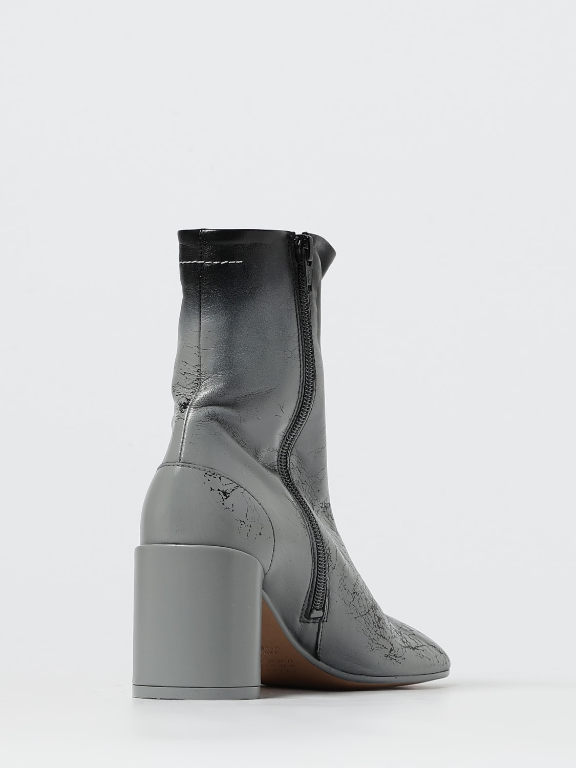 MM6 MAISON MARGIELA BOOTS: Flat ankle boots woman Mm6 Maison Margiela, Grey - Img 3