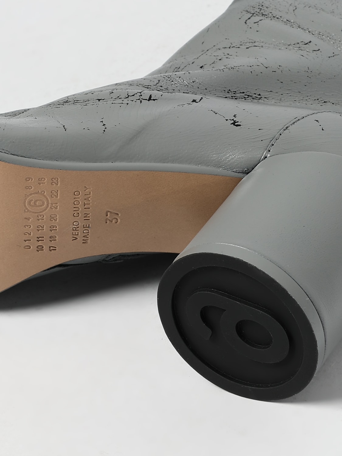 MM6 MAISON MARGIELA BOOTS: Flat ankle boots woman Mm6 Maison Margiela, Grey - Img 4