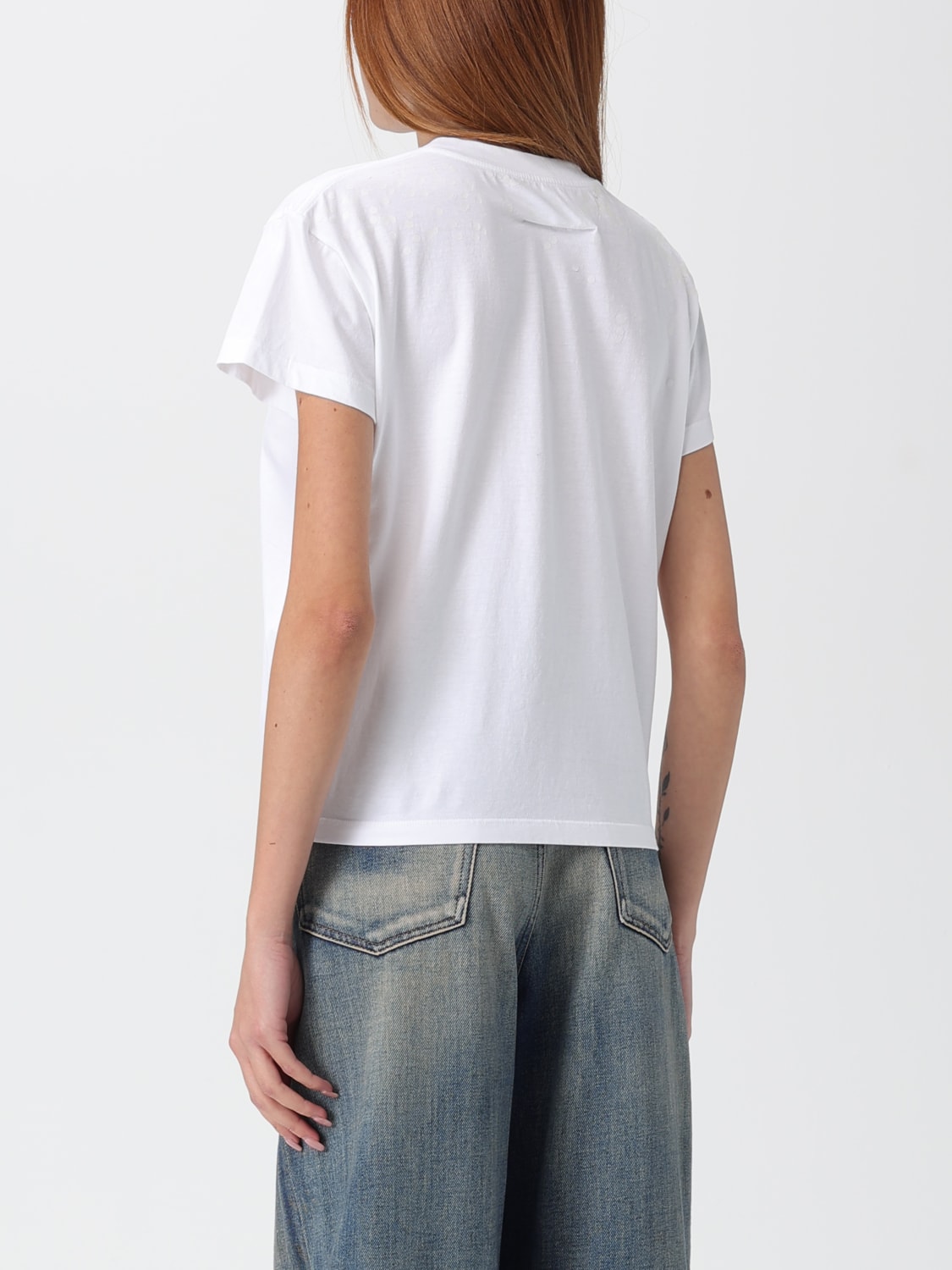 MM6 MAISON MARGIELA T-SHIRT: T-shirt woman Mm6 Maison Margiela, White - Img 2