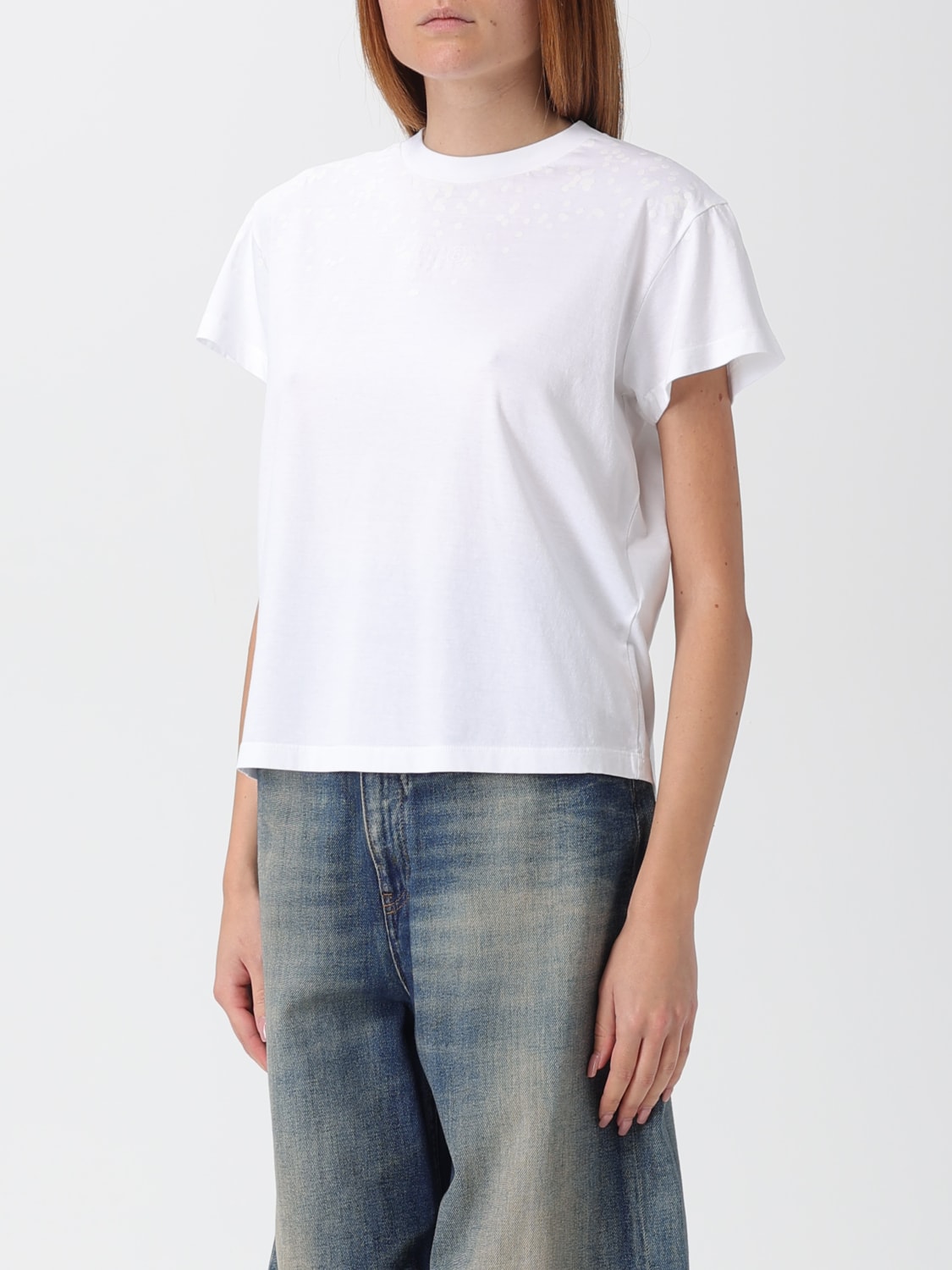 MM6 MAISON MARGIELA T-SHIRT: T-shirt woman Mm6 Maison Margiela, White - Img 3