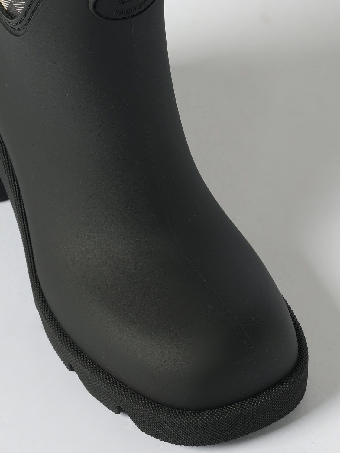 BURBERRY BOOTS: Flat ankle boots woman Burberry, Black - Img 4