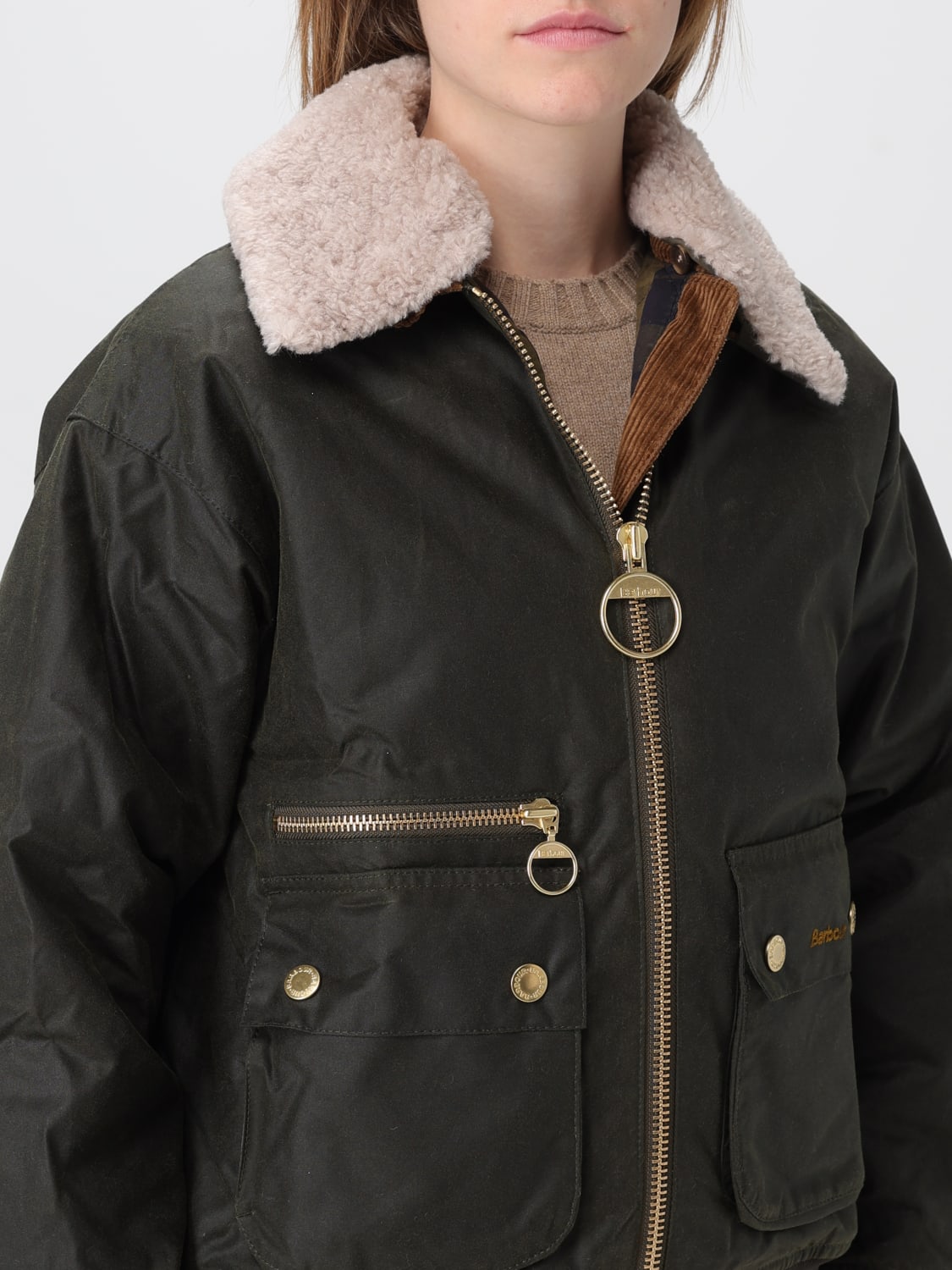 BARBOUR VESTE: Blazer femme Barbour, Vert - Img 4