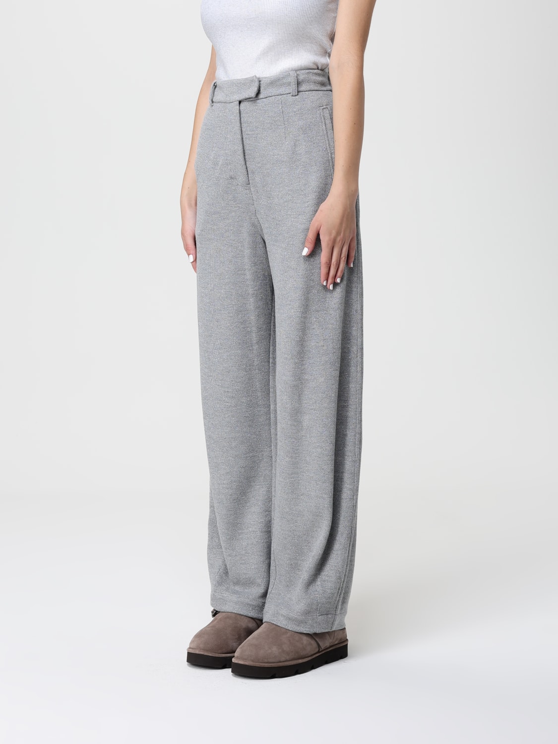 BRUNELLO CUCINELLI PANTS: Pants woman Brunello Cucinelli, Silver - Img 4