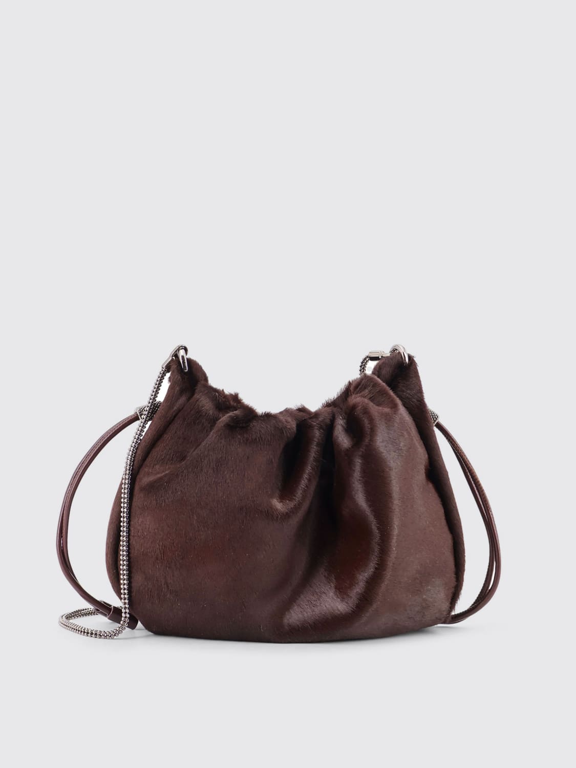 BRUNELLO CUCINELLI CROSSBODY BAG: Handbag woman Brunello Cucinelli, Brown - Img 1