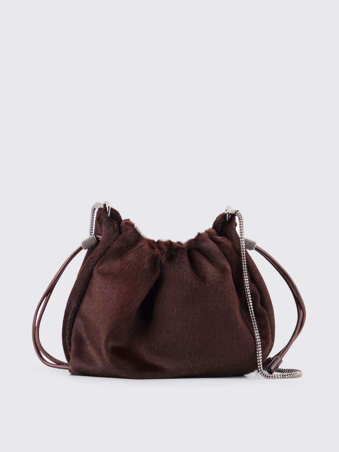 BRUNELLO CUCINELLI CROSSBODY BAG: Handbag woman Brunello Cucinelli, Brown - Img 2
