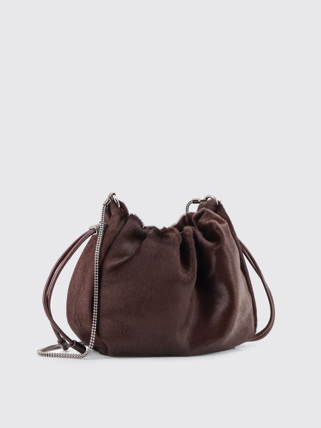 BRUNELLO CUCINELLI CROSSBODY BAG: Handbag woman Brunello Cucinelli, Brown - Img 3