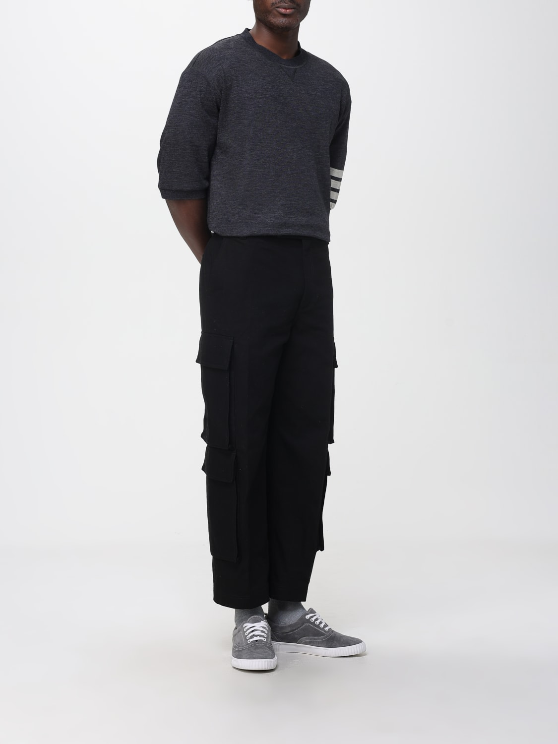 THOM BROWNE T-SHIRT: T-shirt men Thom Browne, Grey - Img 2