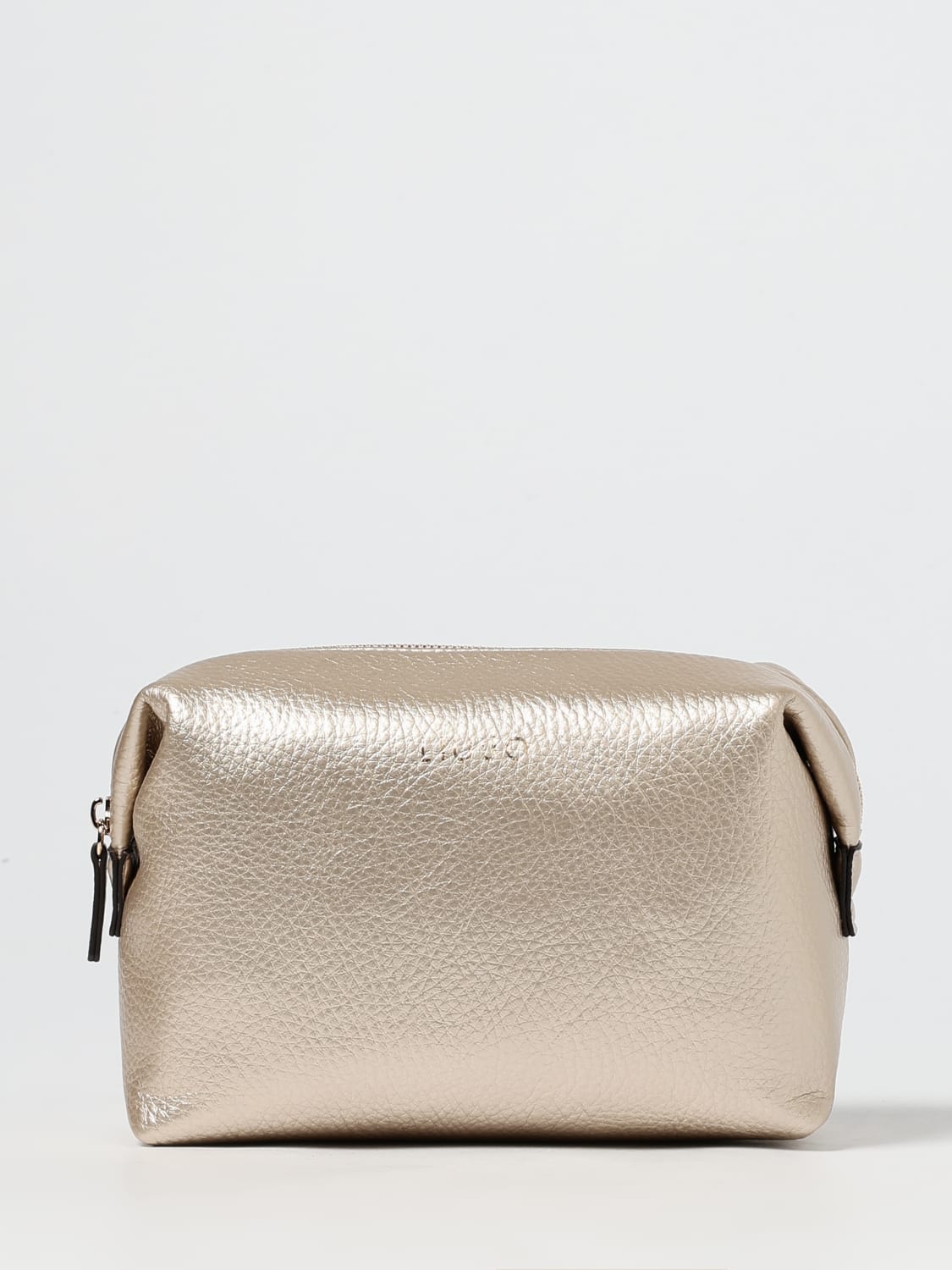 LIU JO ACCESSORI BEAUTY: Beauty case Liu Jo in pelle sintetica a grana , Oro - Img 1