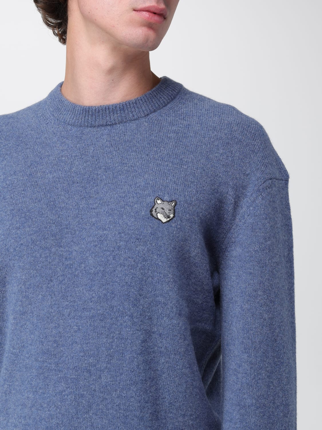 MAISON KITSUNÉ PULLOVER: Pullover herren Maison KitsunÉ, Blau - Img 3