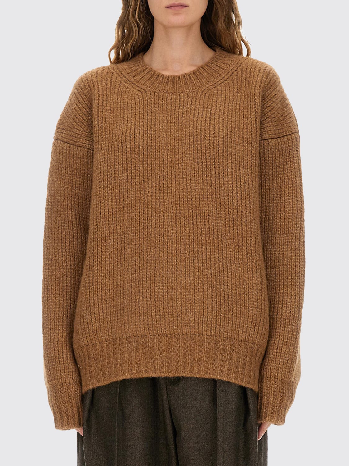 SAINT LAURENT PULLOVER: Pullover damen Saint Laurent, Beige - Img 1
