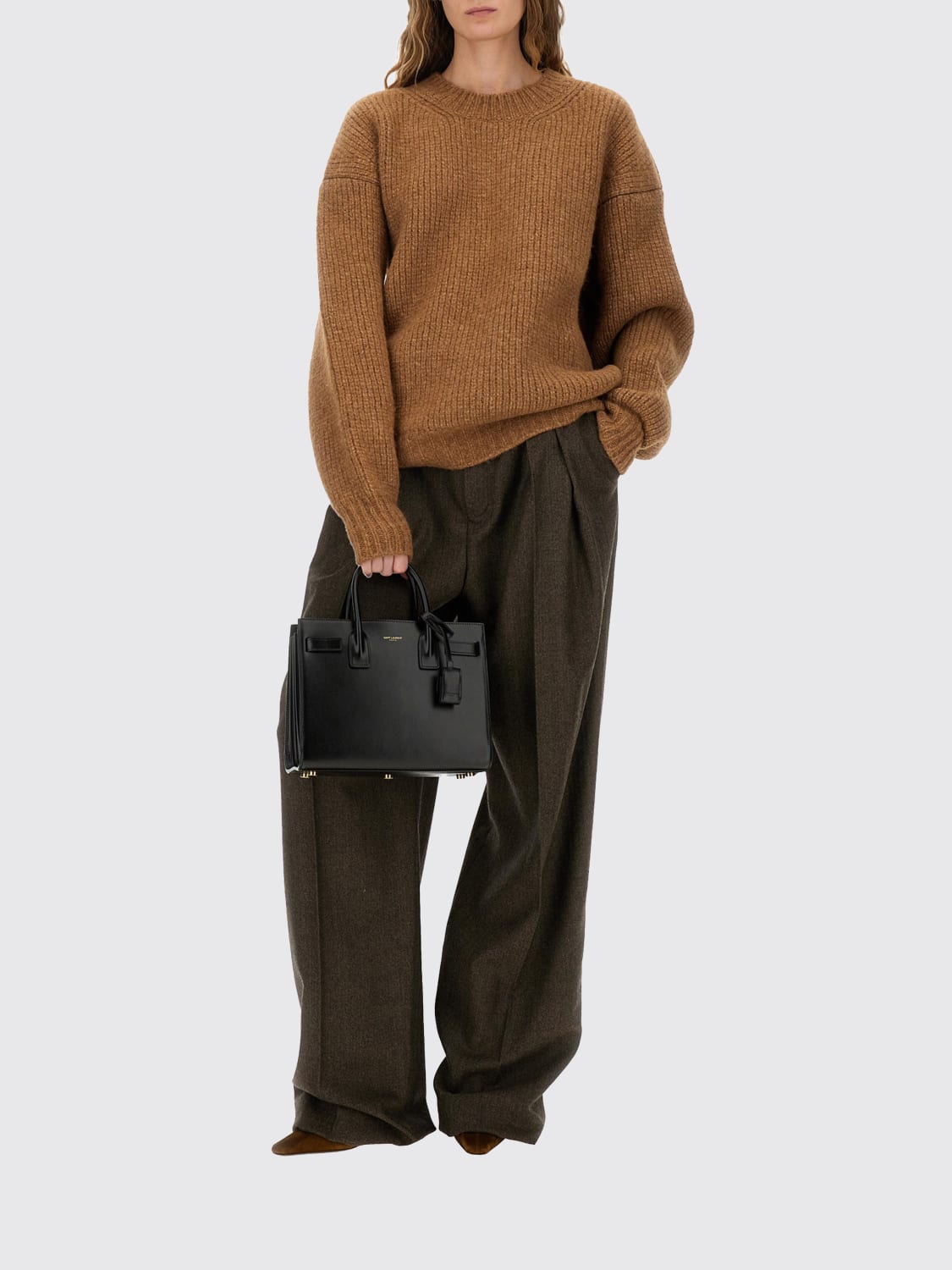 SAINT LAURENT PULLOVER: Pullover damen Saint Laurent, Beige - Img 2