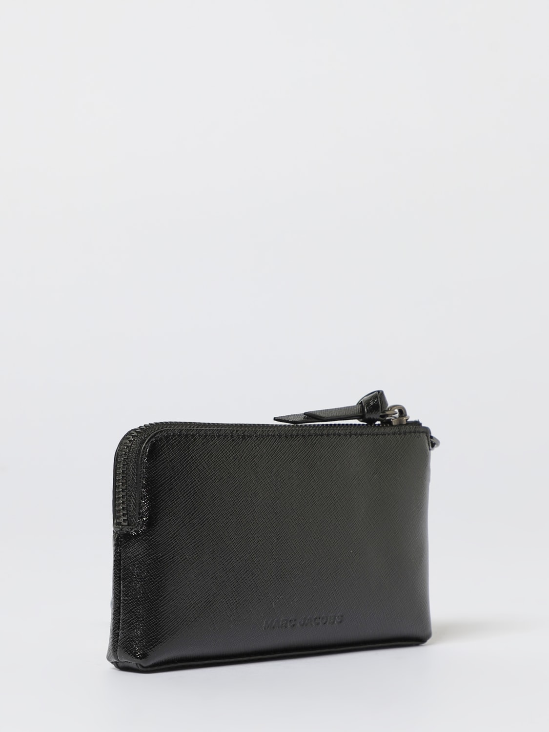 MARC JACOBS BORSA MINI: Clutch The Snapshot Wristlet Marc Jacobs in pelle saffiano , Nero - Img 2